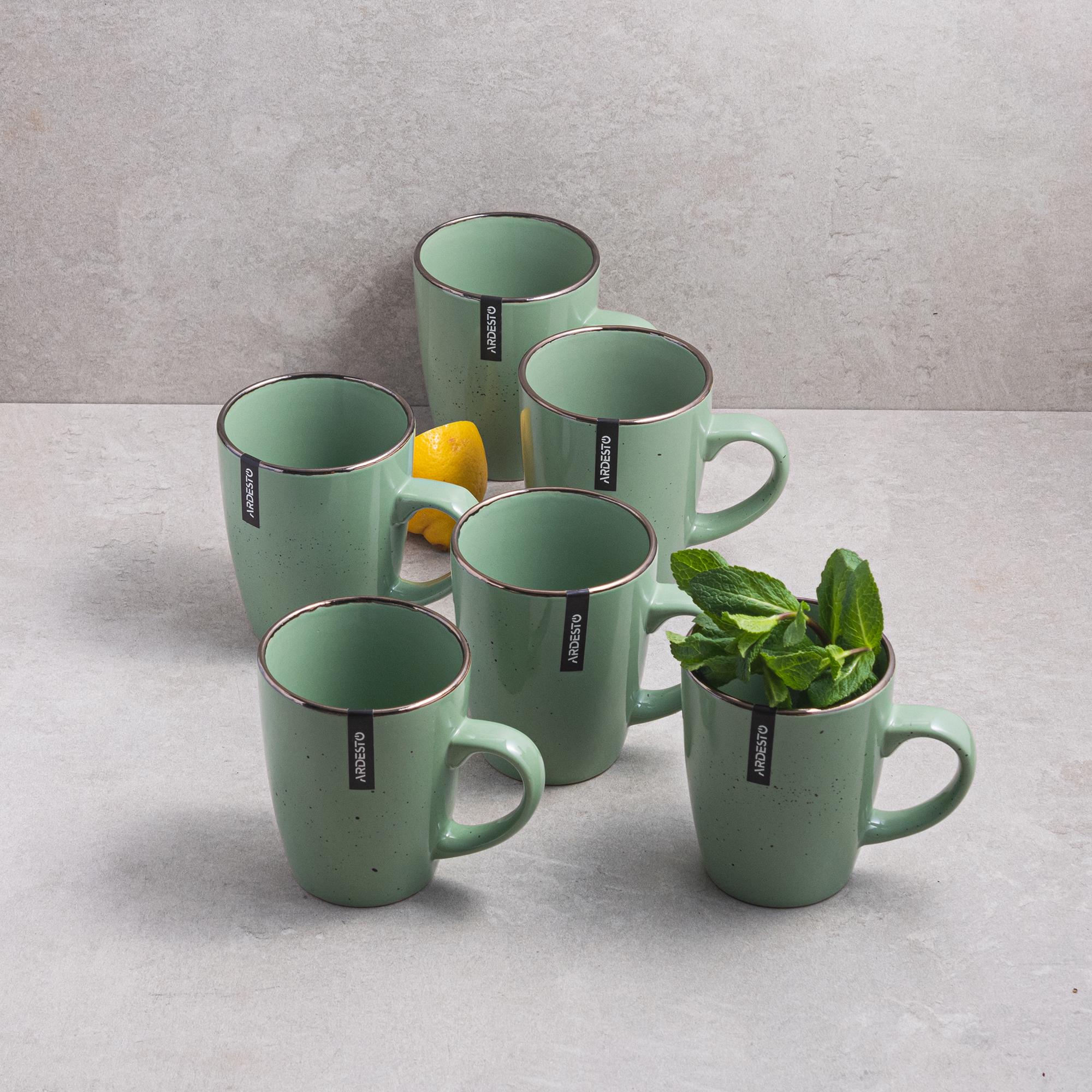 Набор Ardesto Bagheria Pastel green 360 мл 6 шт. (AR2936GGC)