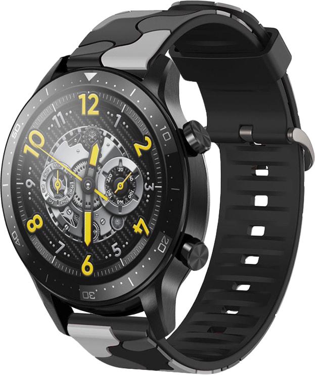Ремешок Tactic Camouflage для Realme Watch S Pro Black/Grey (32957-53) - фото 1 Ремешок Tactic Camouflage для Realme Watch S Pro Black/Grey (32957-53) - фото 1