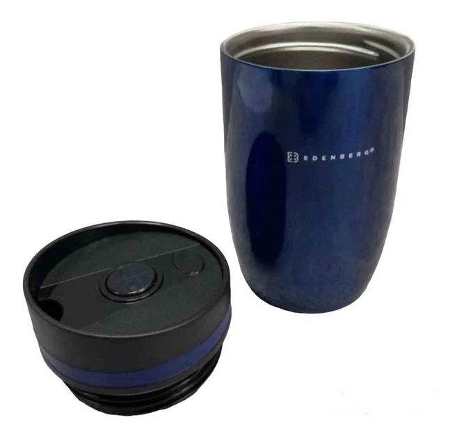 Термокружка из нержавеющей стали Edenberg 330 мл Синий (EB-642) - фото 2