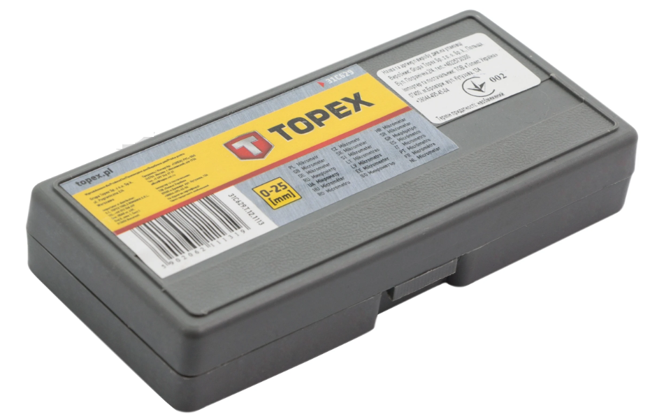 Мікрометр Topex 31C629 (31C629) - фото 3 Мікрометр Topex 31C629 (31C629) - фото 3