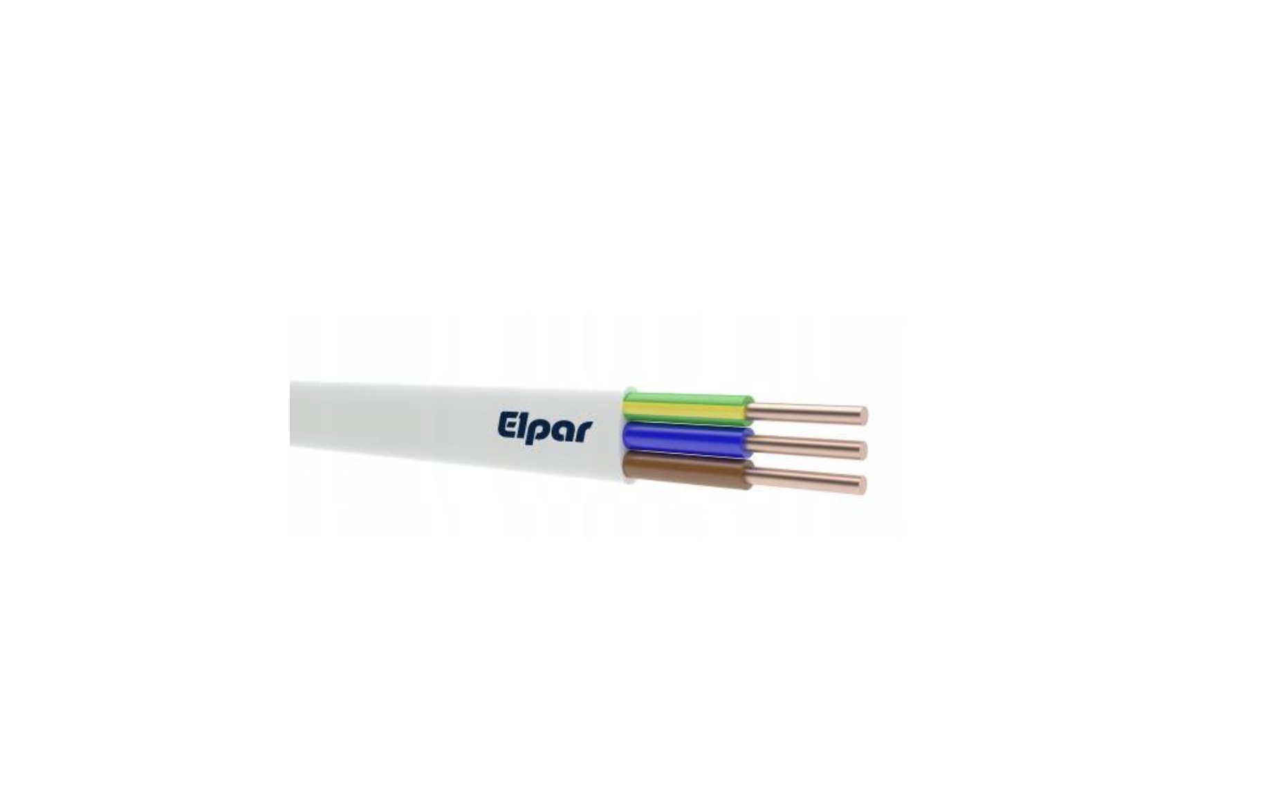 Кабель ВВГ ELPAR 3х2,5 мм² (YDYpzo 450/750V 3x2.5 mm2)
