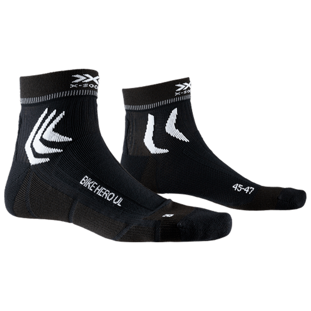 Велоноски X-SOCKS Bike Hero Ultralight 4.0 XS-BS06S19U-B002 p. 31/34 Opal Black/Arctic White