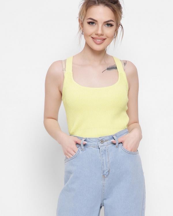 Топ женский Carica-6629-6 Xs-M Желтый (2000002408956)