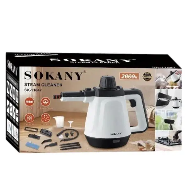Пароочиститель Sokany SK-11047 с набором насадок 1200 Вт Белый (149-107-HP-UR-1) - фото 17 Пароочиститель Sokany SK-11047 с набором насадок 1200 Вт Белый (149-107-HP-UR-1) - фото 17