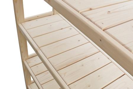 Стеллаж деревянный на 3 полки 900x400x300 мм (2490633917) - фото 6