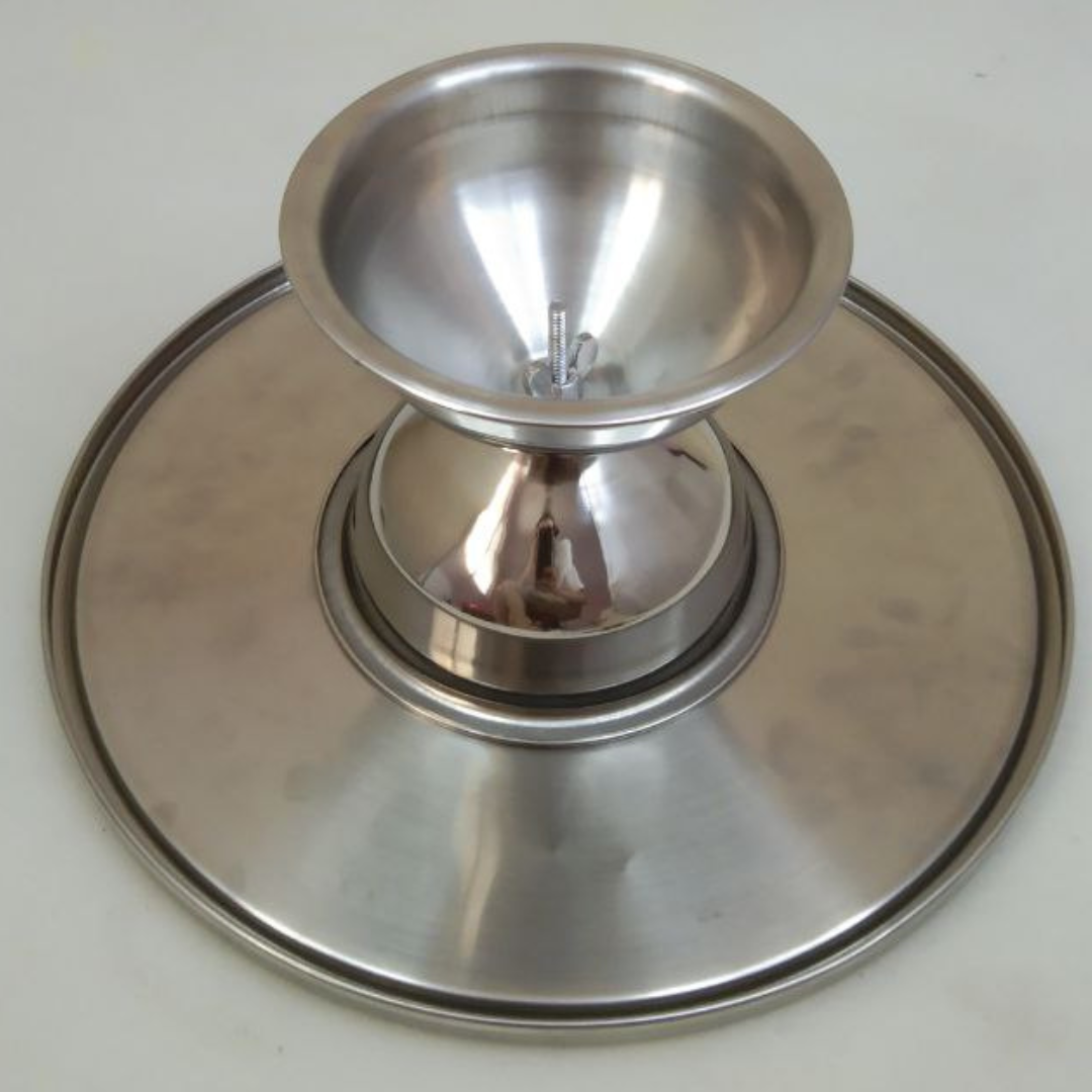 Подставка для торта круглая нержавеющая сталь d 30 см (PT-3) - фото 3 Подставка для торта круглая нержавеющая сталь d 30 см (PT-3) - фото 3