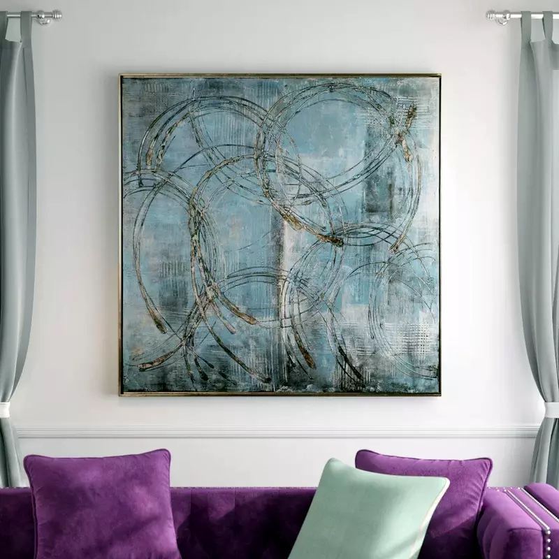 Картина на холсте ArtSale Абстракция 100х100 см AI0022