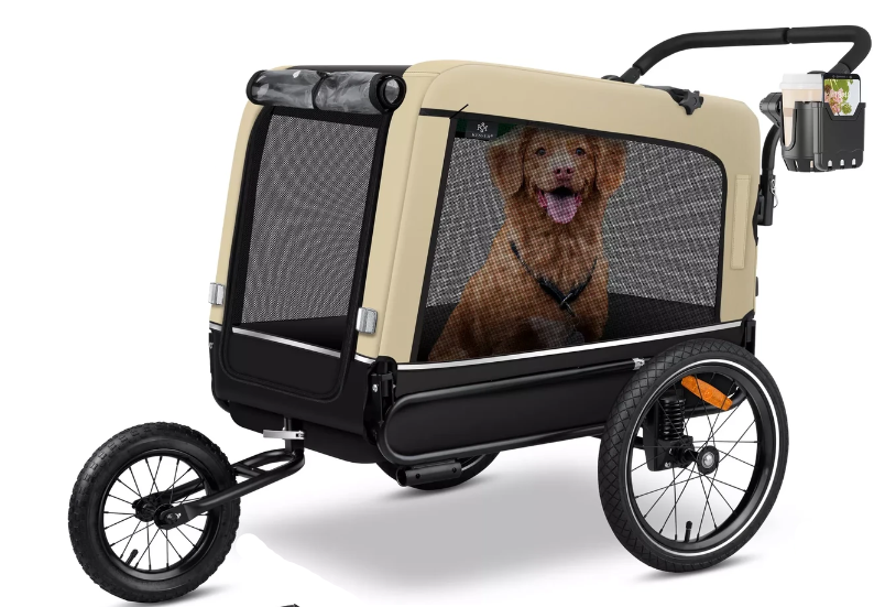 Причіп для велосипеда для тварин KESSER 600D Oxford Canvas 40 кг 75x103x139 см (4260729116581)