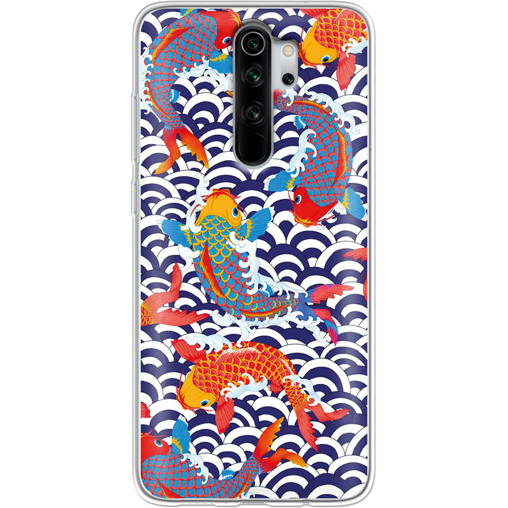 Чехол Boxface Xiaomi Redmi Note 8 Pro Koi Fish Прозрачный силикон (38222-up2477-38222)