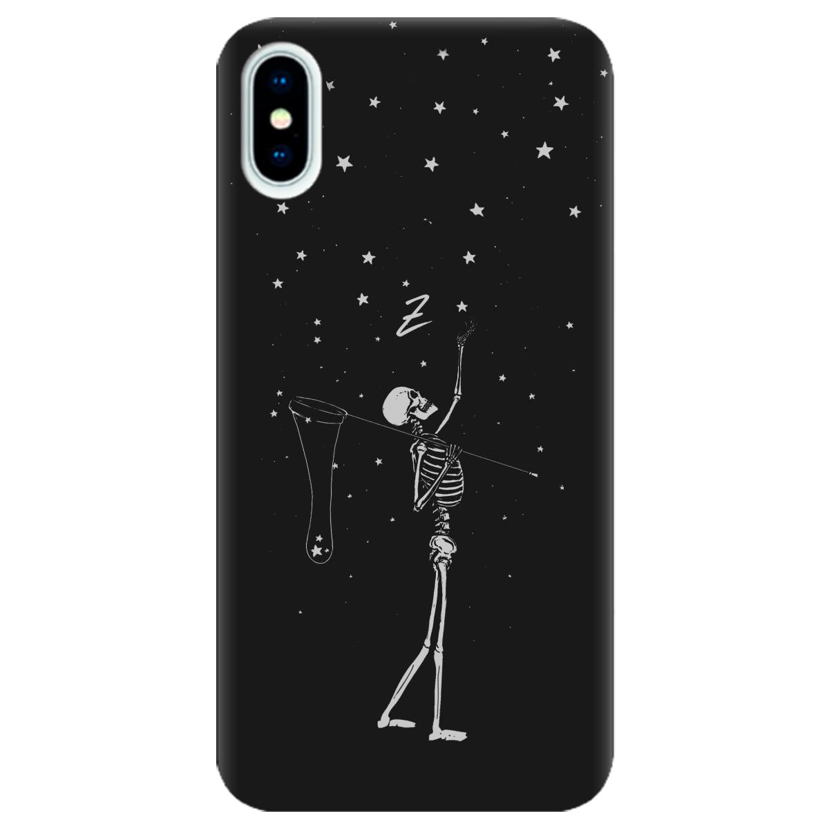 Силіконовий чохол Zorrov для Apple iPhone X - Stars night (10290050153033630)