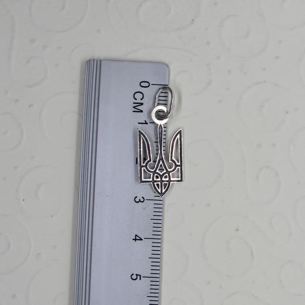 Срібний підвіс Тризуб маленький (1544092439) - фото 2 Срібний підвіс Тризуб маленький (1544092439) - фото 2