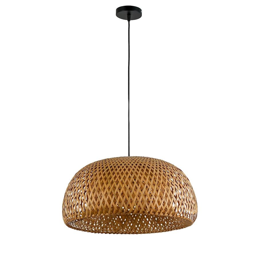 Світильник підвісний декоративний Levistella 909XL05 450 абажур коричневий Чорний