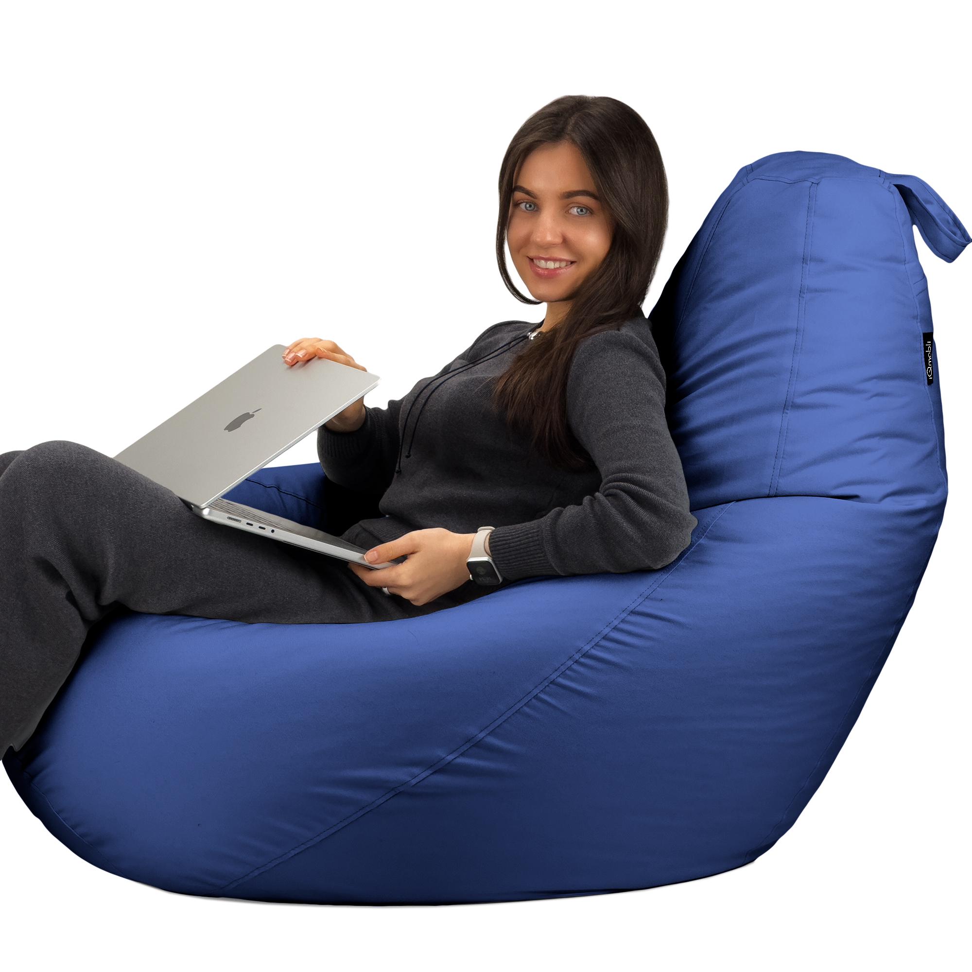 Кресло-мешок Студия Комфорта Груша оксфорд флекс 150х100 см Синий (901234) - фото 6 Кресло-мешок Студия Комфорта Груша оксфорд флекс 150х100 см Синий (901234) - фото 6