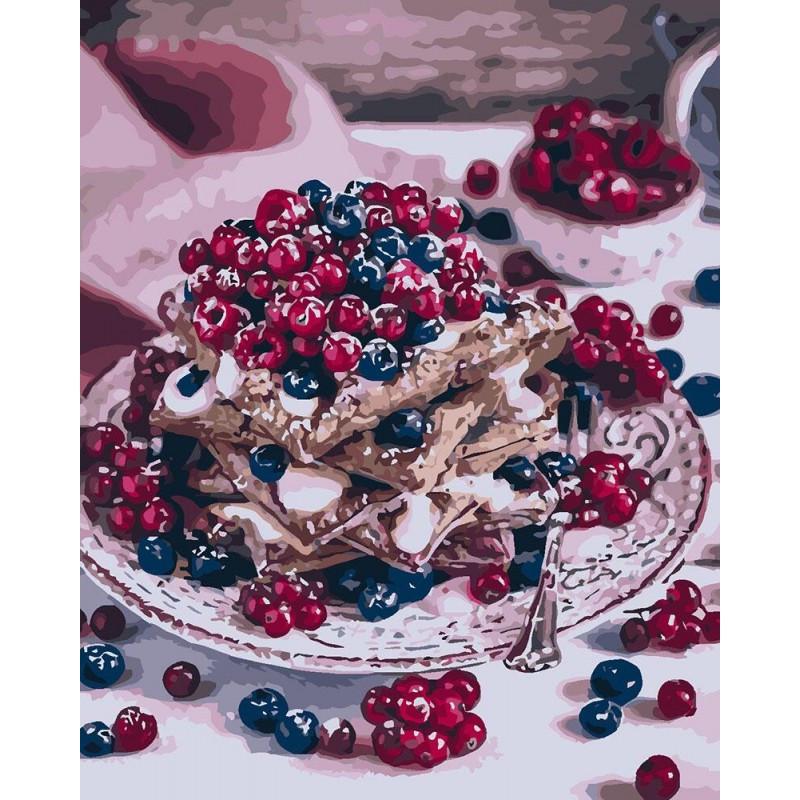 Картина по номерам Идейка "Сладкое чаепитие" 40х50 см (KHO5562)