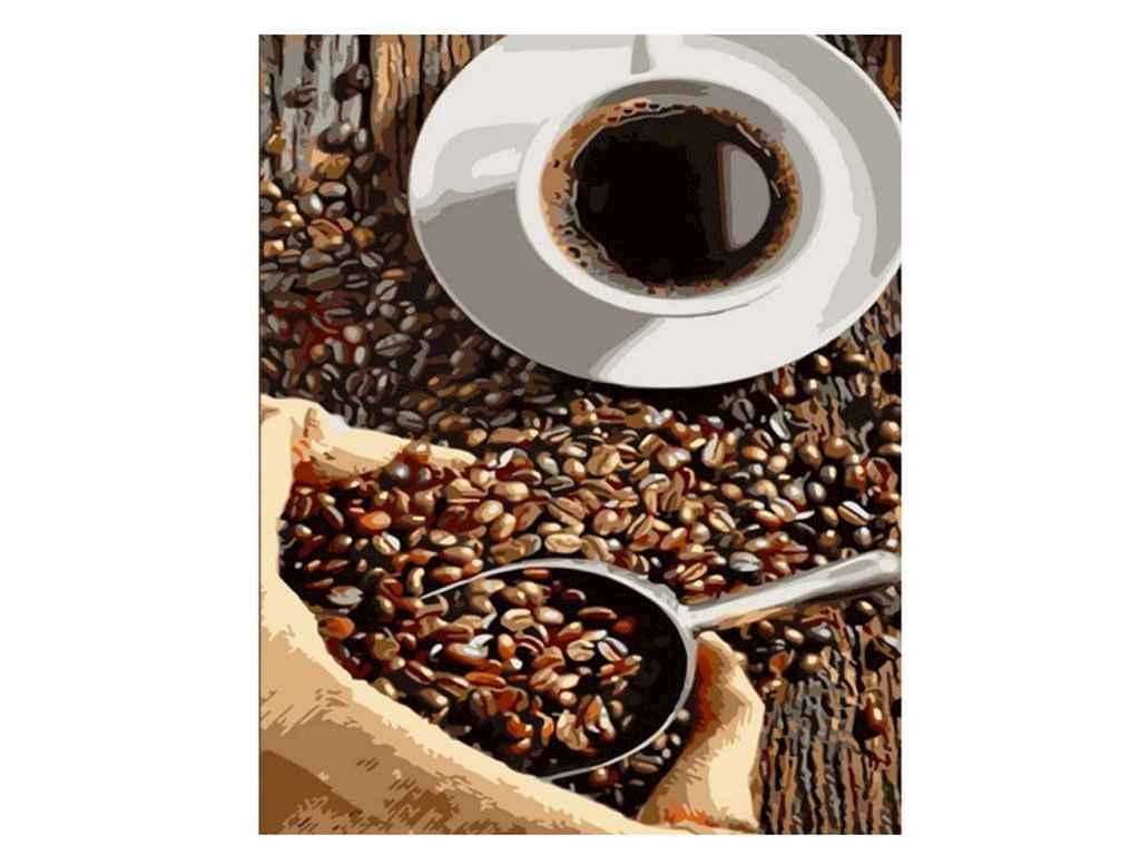 Картина по номерам Strateg Невероятный кофе 40х50 см (DY400)