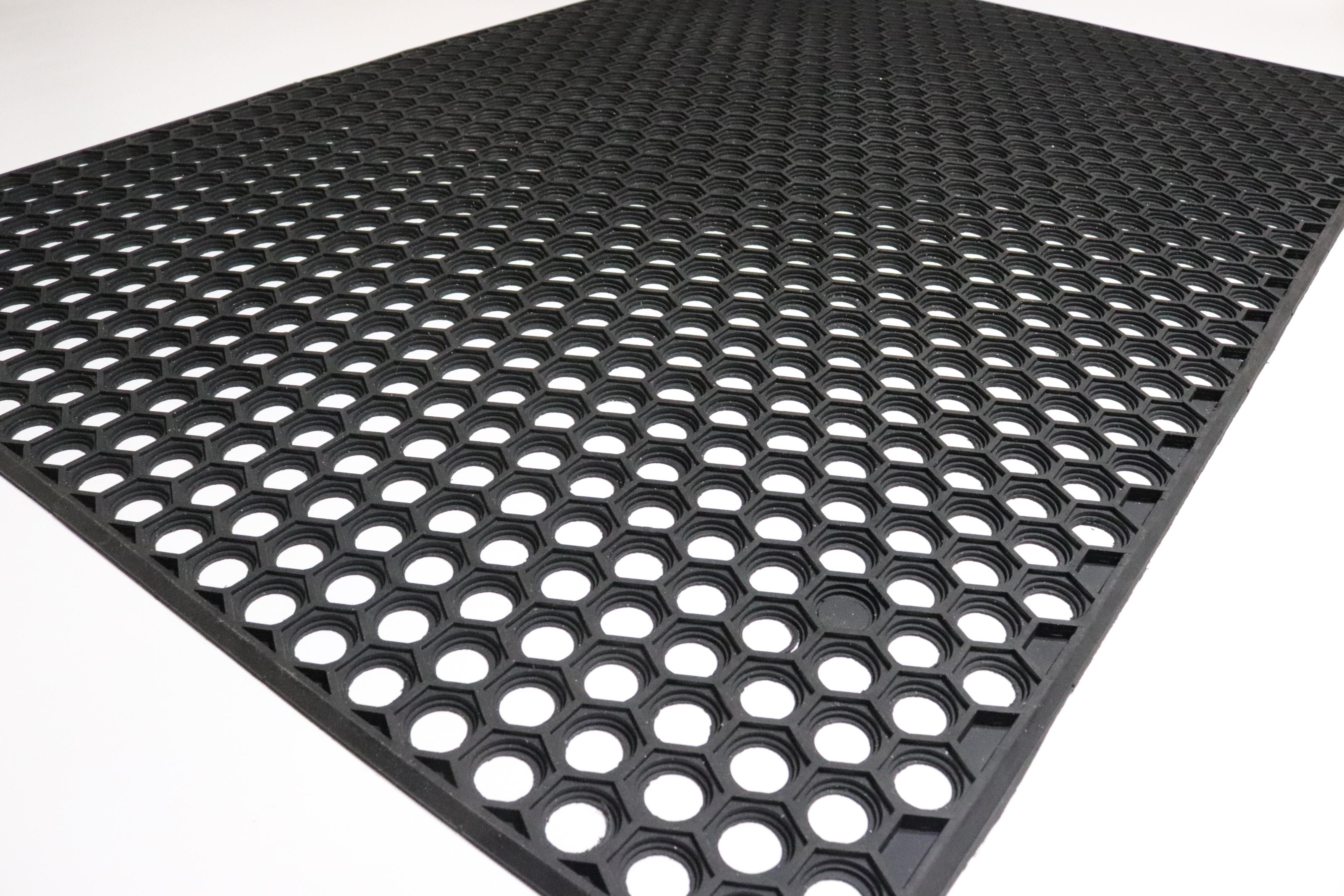 Килимок вхідний Соти гумовий 80x120 см (4079)