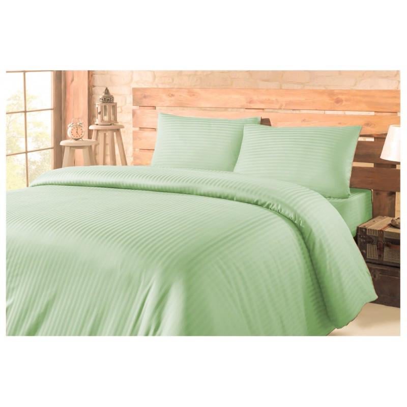 Комплект постельного белья Lotus Отель Сатин Страйп 1х1 полуторный Мятный (2000022176606) Комплект постельного белья Lotus Отель Сатин Страйп 1х1 полуторный Мятный (2000022176606)