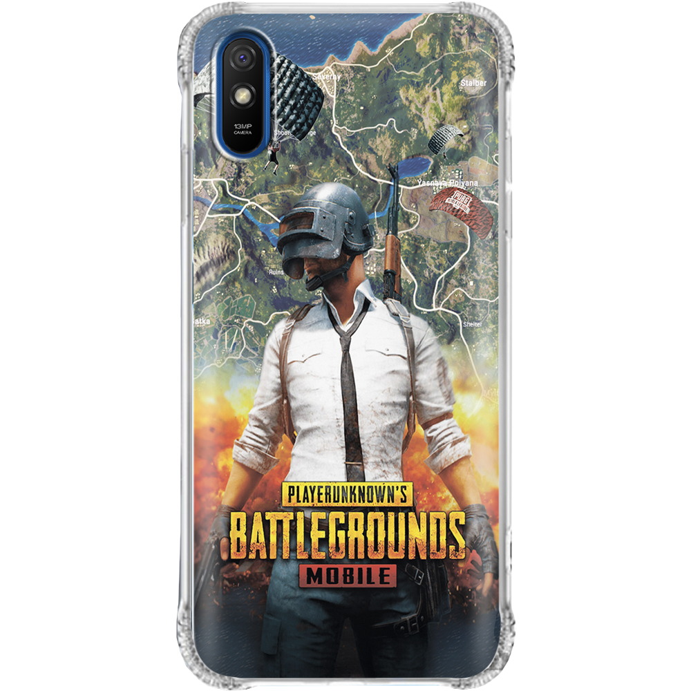 Чохол BoxFace Xiaomi Redmi 9A PUBG Mobile Прозорий протиударний силікон (40304-up2309-940304)
