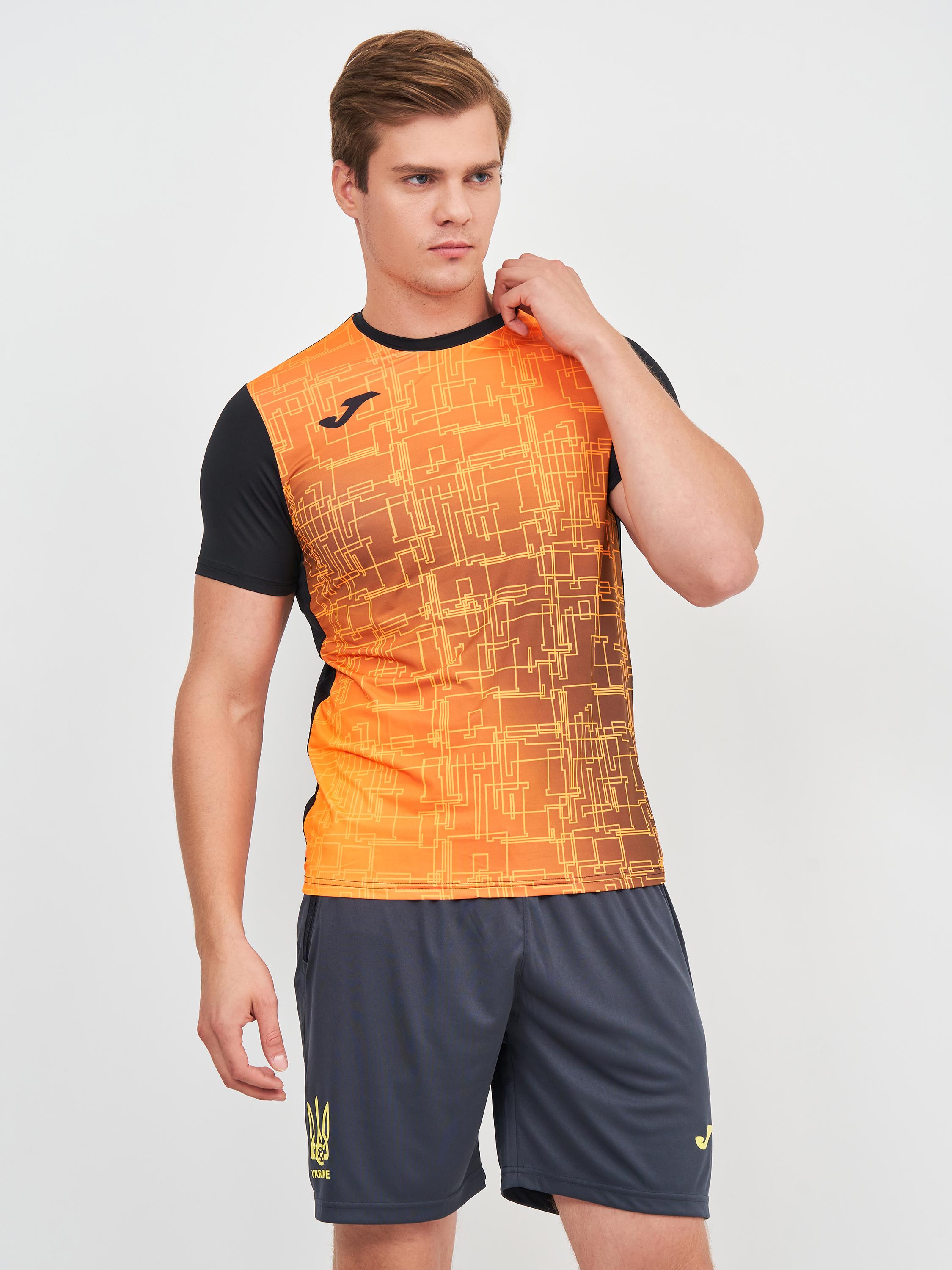 Футболка Joma 101929.108 Elite Viii Short Sleeve T-Shirt M Black/Orange (8424309528973)