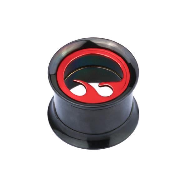 Тоннель-трубка раскручивается с пламенем в отверстии BFTD09 6 мм Черный