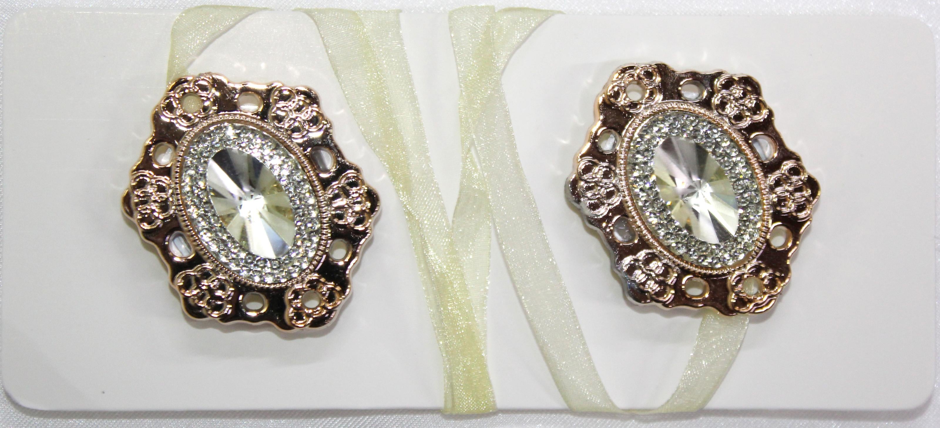 Магниты для штор и гардин Брошь 203 м 2 шт. Золотой (81-114)