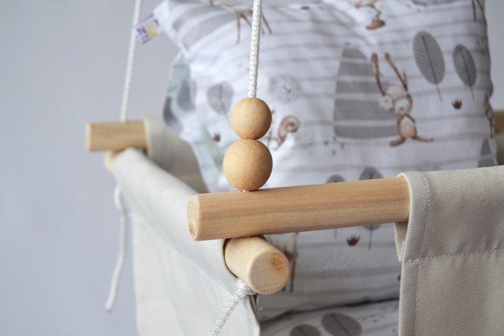 Дитяча гойдалка Infancy Індійські мотиви Молочний (9900317) - фото 5 Дитяча гойдалка Infancy Індійські мотиви Молочний (9900317) - фото 5