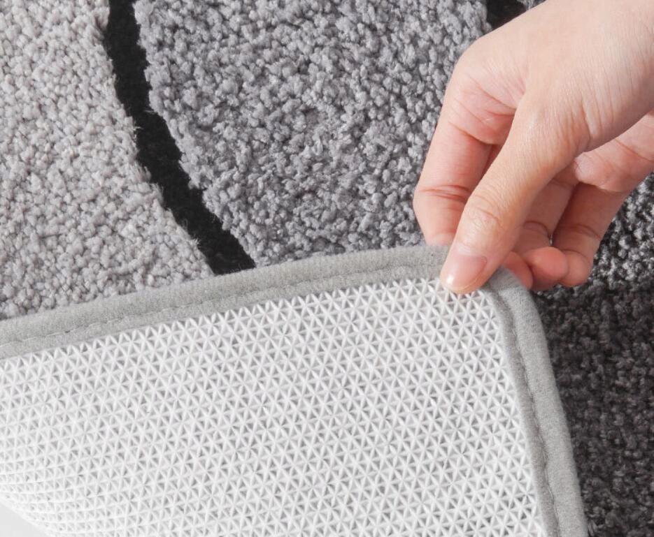 Коврик для ванной Волны антискользящий 50х80 см Серый (2591676169) - фото 3