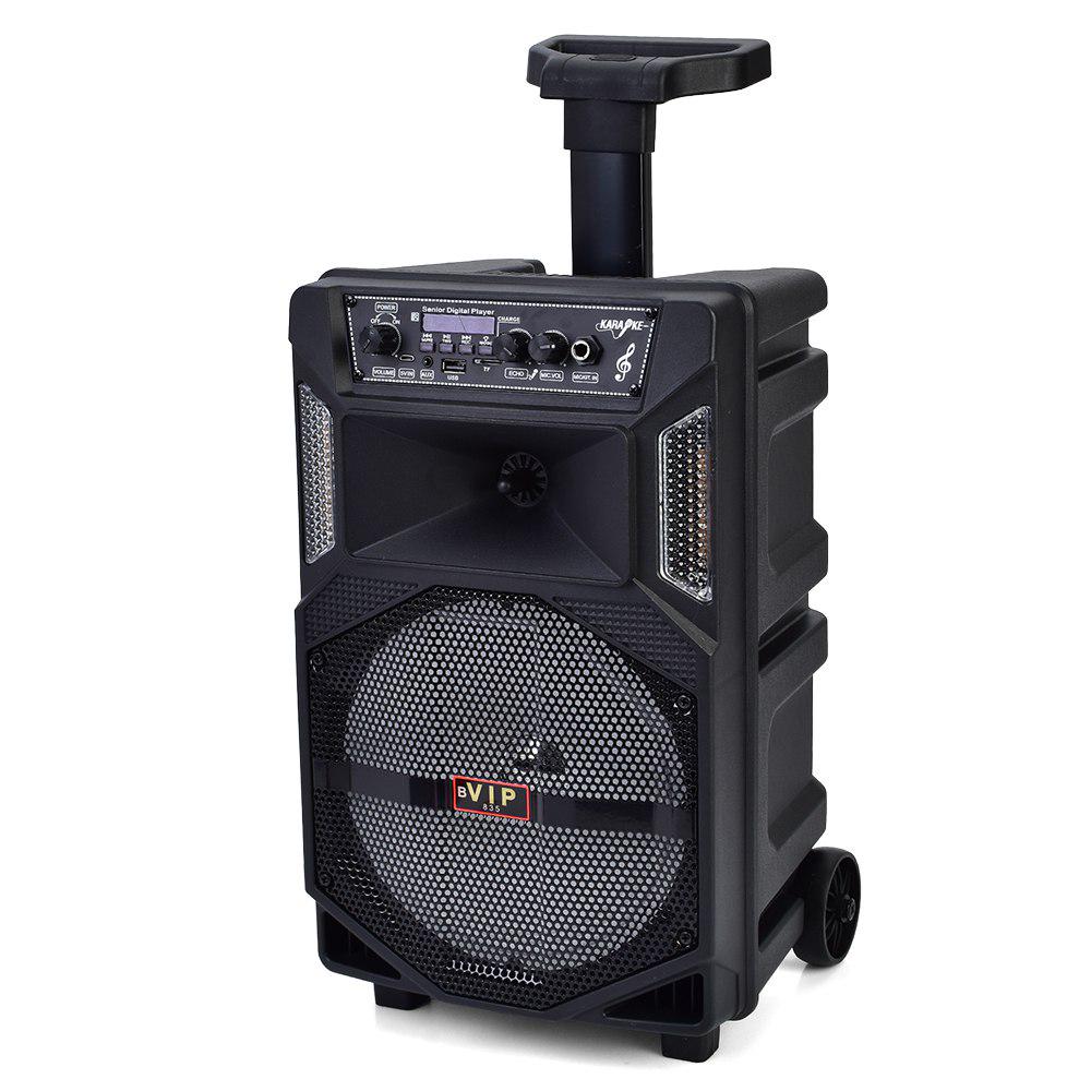 Колонка JT-830-1-2-833-835 пульт микрофон светодиодная подсветка USB Bluetooth 41x25x21 см Черный Колонка JT-830-1-2-833-835 пульт микрофон светодиодная подсветка USB Bluetooth 41x25x21 см Черный