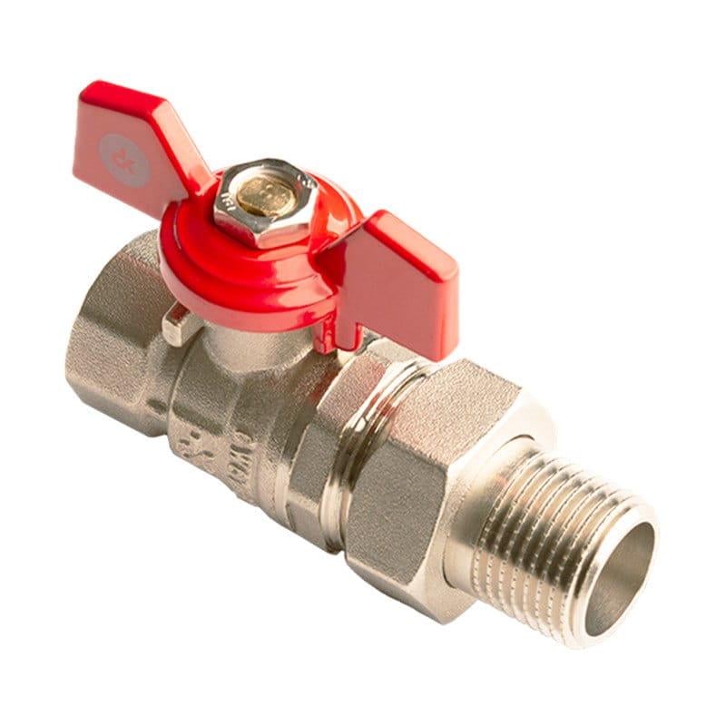 Кран с американкой DK Kraft 1/2" ВЗ прямой латунь (DK.106.15)