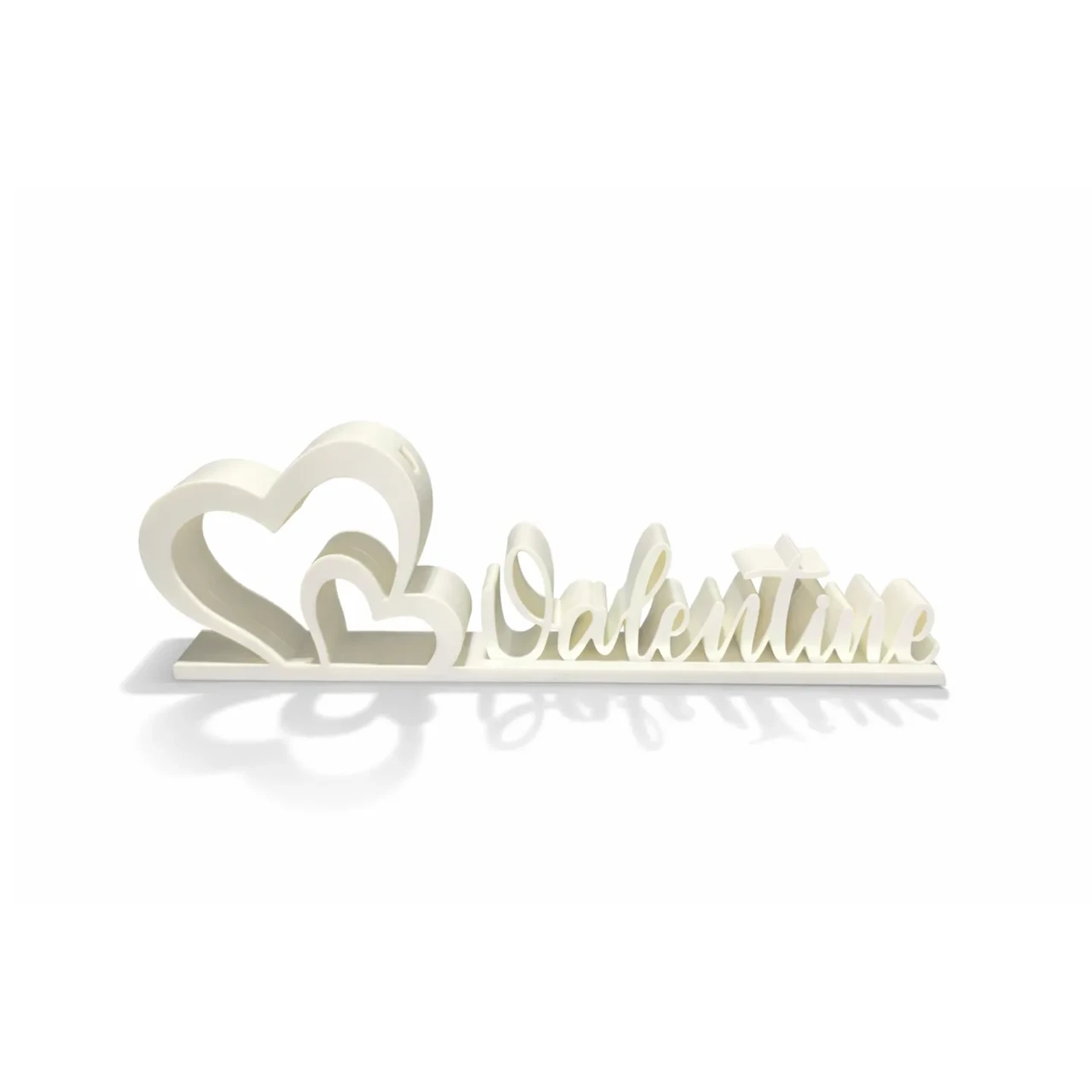 Валентинка-роза с подставкой Valentine's Rose with Stand Be My Valentine 3D-печатная 15 см