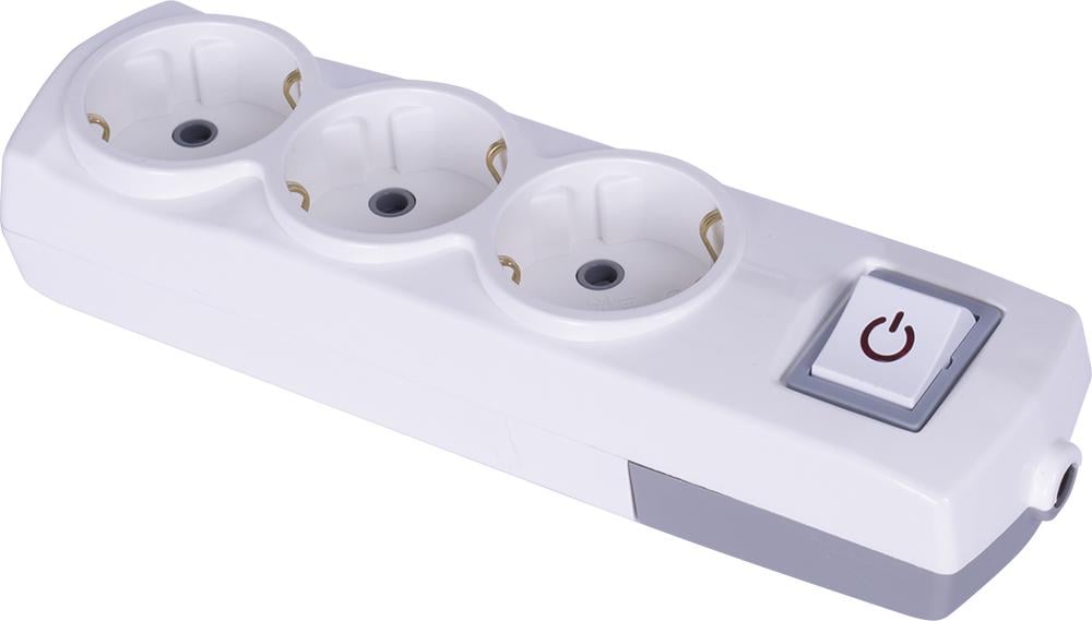 Колодка e.t.es.3.z.s 3 гнізда з вимикачем (s042105) Колодка e.t.es.3.z.s 3 гнізда з вимикачем (s042105)