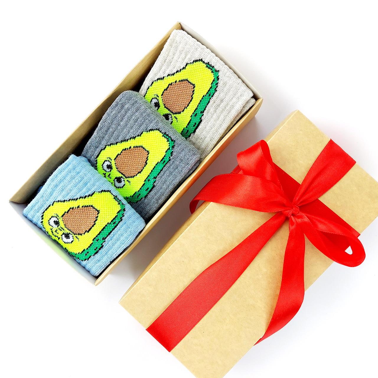 Набір жіночих шкарпеток авокадо 3 пари 36-40 р.