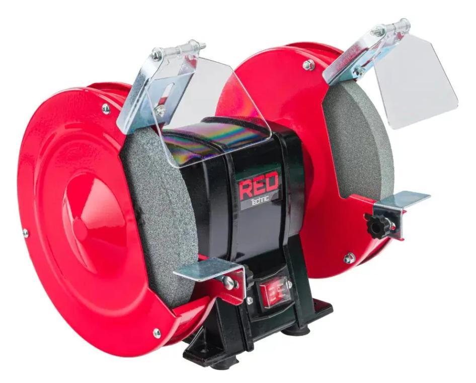 Станок шлифовальный RED TECHNIC RTSS0084 2499851130 настольный 1700 Вт 2950 об/мин d диска 200 мм