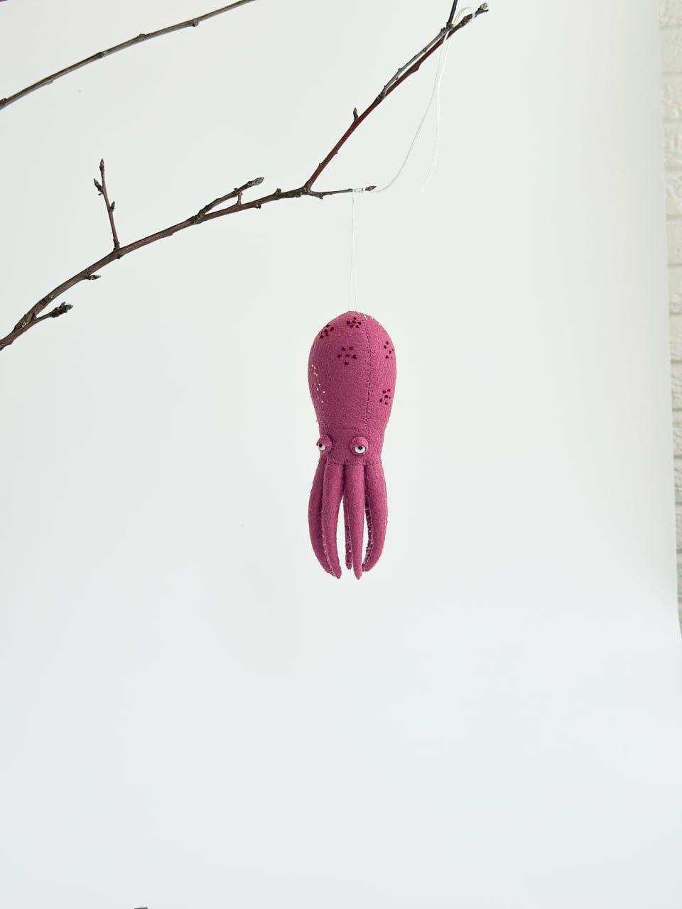 Мягкая игрушка фетровая осьминог ручная работа (29472360) - фото 7 Мягкая игрушка фетровая осьминог ручная работа (29472360) - фото 7