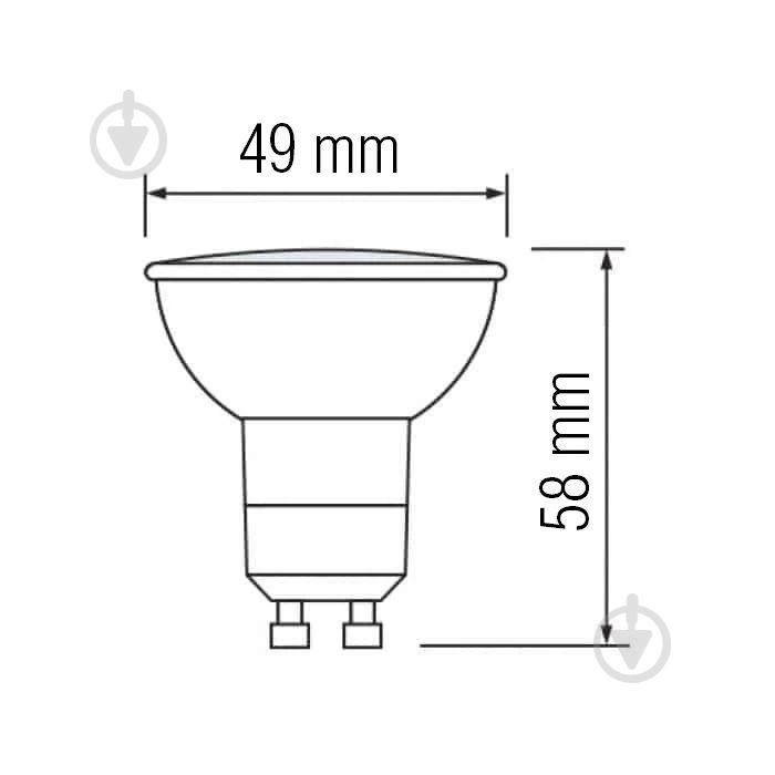 Лампа світлодіодна Horoz Electric PLUS-8 8W GU10 6400K (001-000008) - фото 2