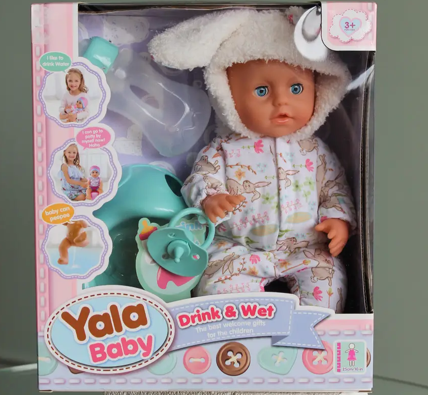 Пупс у комбінезоні зайчика з аксесуарами та рухомими елементами 25 см (2701790927) Пупс у комбінезоні зайчика з аксесуарами та рухомими елементами 25 см (2701790927)