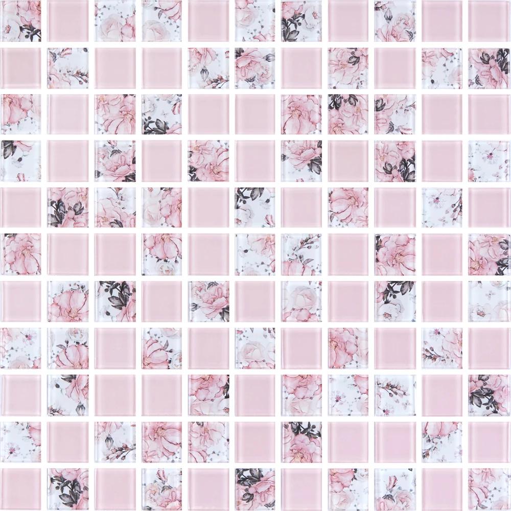 Мозаика стеклянная Kotto Ceramica GMP 0825008 С2 print 8/pink w 300x300х8 мм (003066)