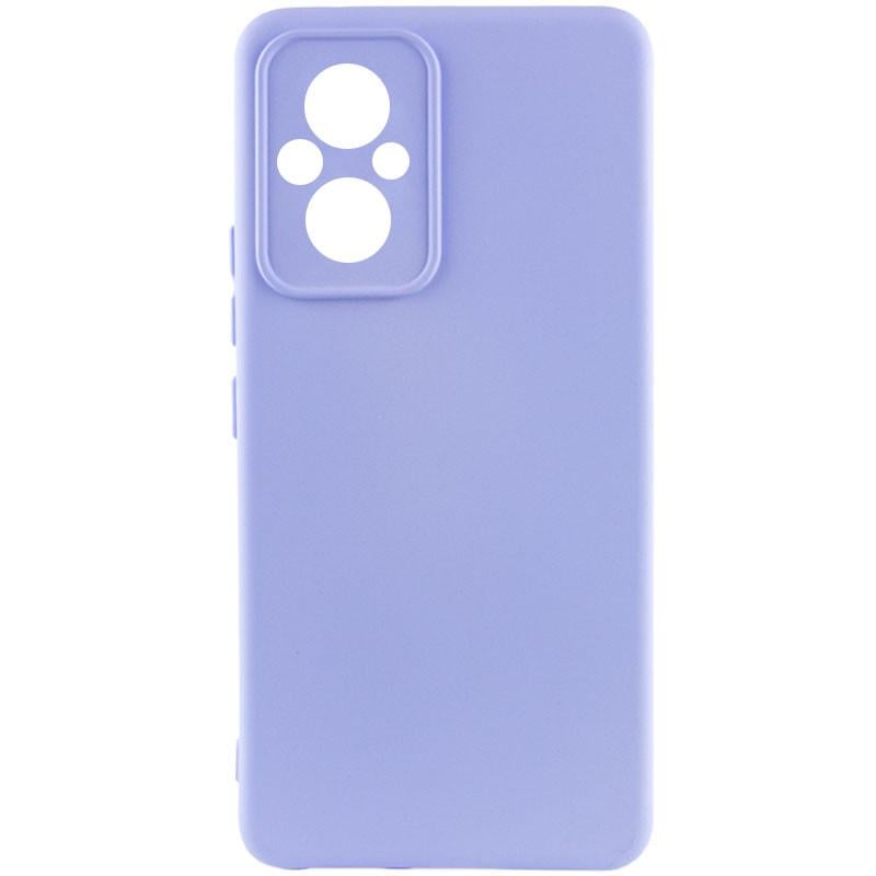Противоударный чехол Silicone Cover Lakshmi Full Camera (AA) для Xiaomi Poco M5 сиреневый