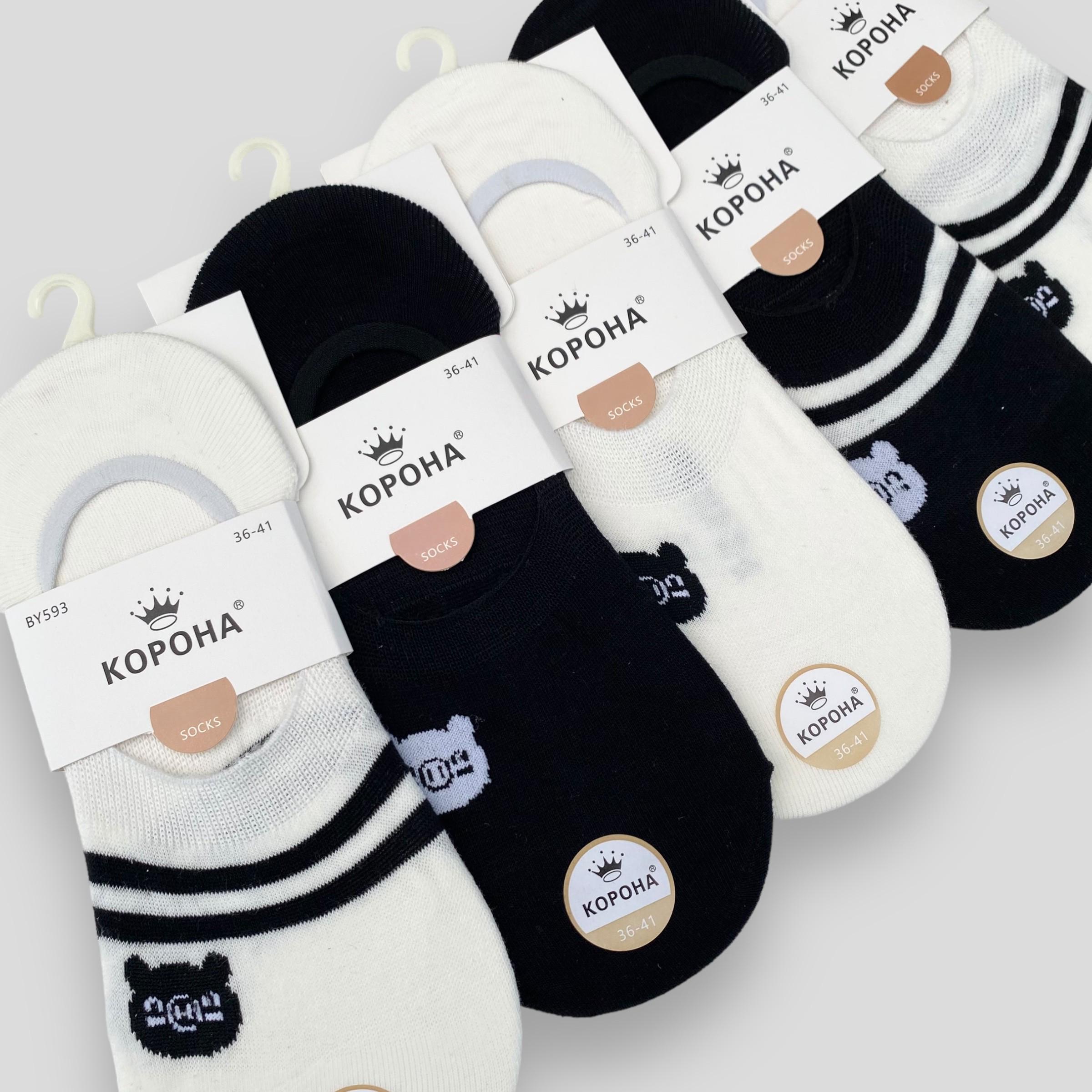 Следы женские Корона летние на силиконе хлопковые р. 36-41 5 пар (BY593-2) Следы женские Корона летние на силиконе хлопковые р. 36-41 5 пар (BY593-2)