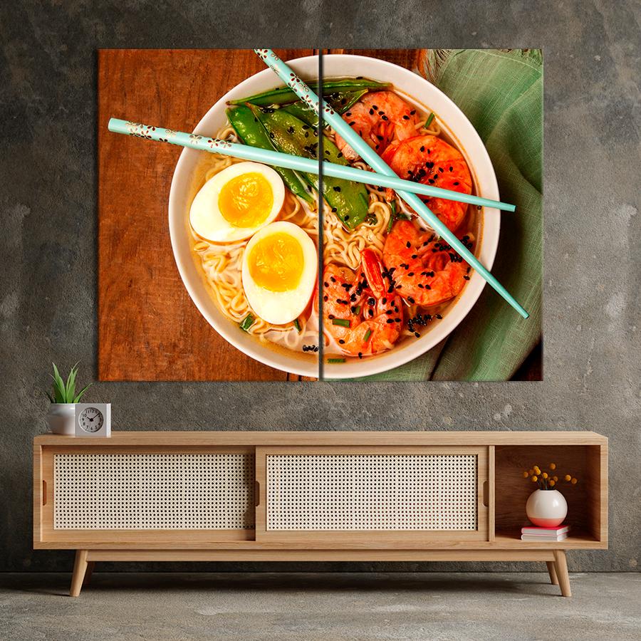 Настенний декор Японский Рамэн с креветками 165x122 см (A465-2)