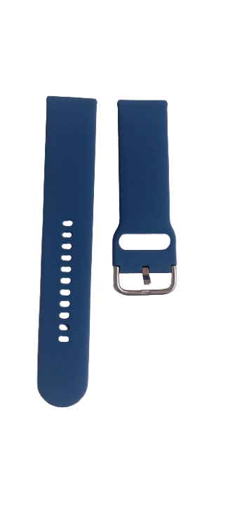 Ремешок для часов силиконовый 22х185 мм Navy Blue (3208)