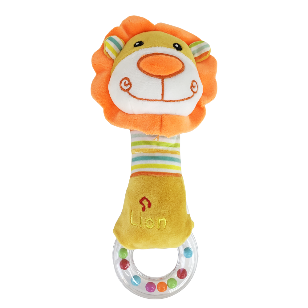 Погремушка для новорожденных Lion мягкая (355)