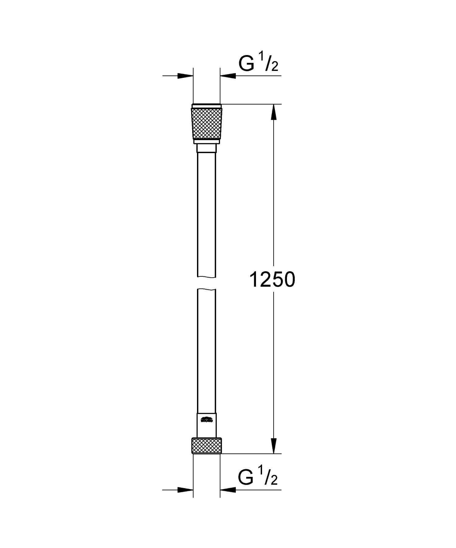 Шланг для душу силіконовий Grohe Silverflex 28362001 1250 мм Хром (162362) - фото 2