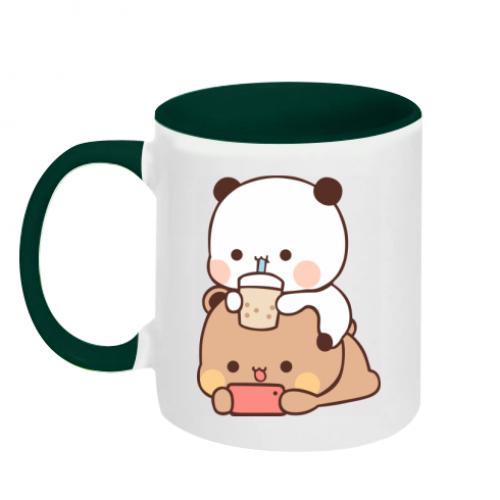 Чашка керамічна двоколірна Сhilling Bubu and Dudu 320 мл Білий із зеленим (15760551-30-193866) - фото 1 Чашка керамічна двоколірна Сhilling Bubu and Dudu 320 мл Білий із зеленим (15760551-30-193866) - фото 1