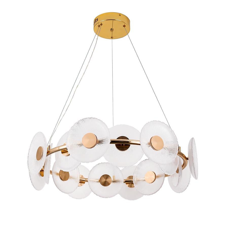 Люстра подвесная светодиодное кольцо Levistella 8036103-16led 750 FGD Золотой