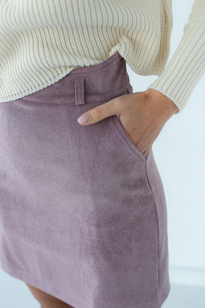 Спідниця олівець LUREX Бузковий L (9505918) - фото 5