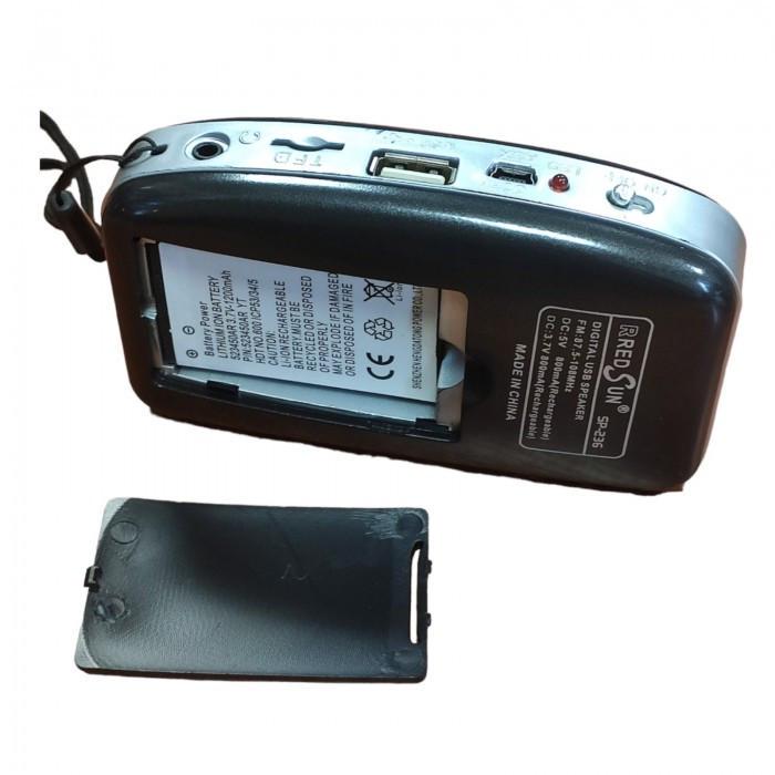 Радіоприймач на акумуляторі MicroSD Чорний (50791) - фото 3 Радіоприймач на акумуляторі MicroSD Чорний (50791) - фото 3