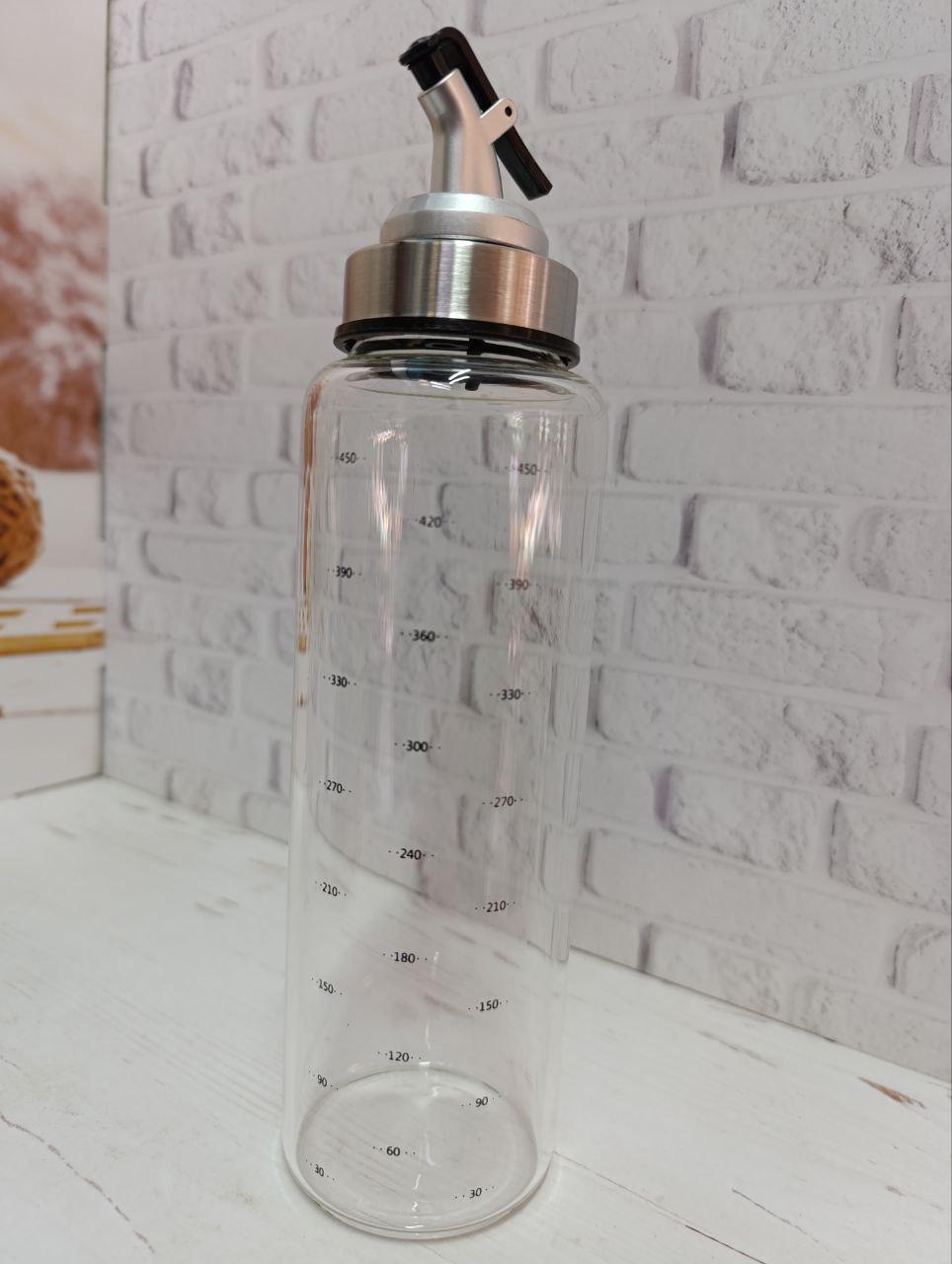 Бутылка для масла и уксуса S&T стеклянная 560 мл Прозрачный (701-17-1)