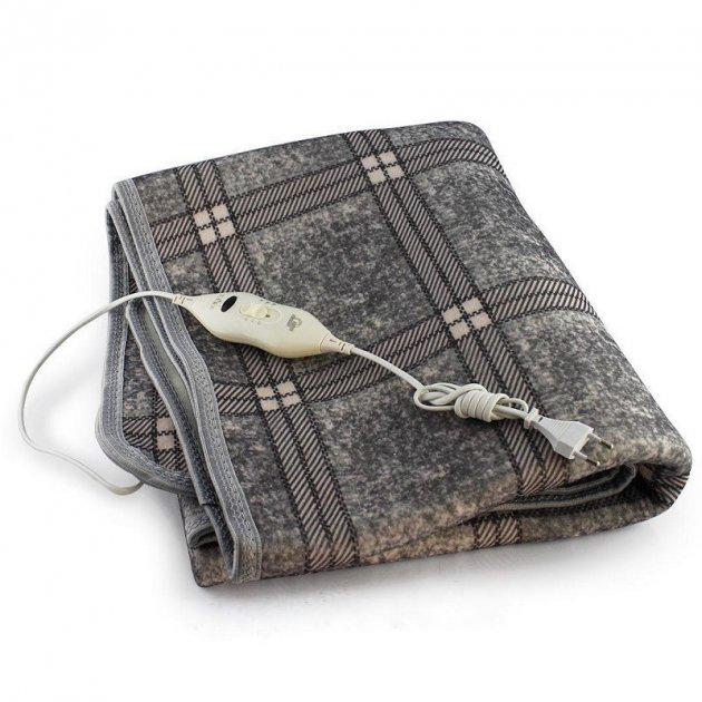 Простынь электрическая Electric Blanket 150х170 см клетчатая Серый (IR003558)