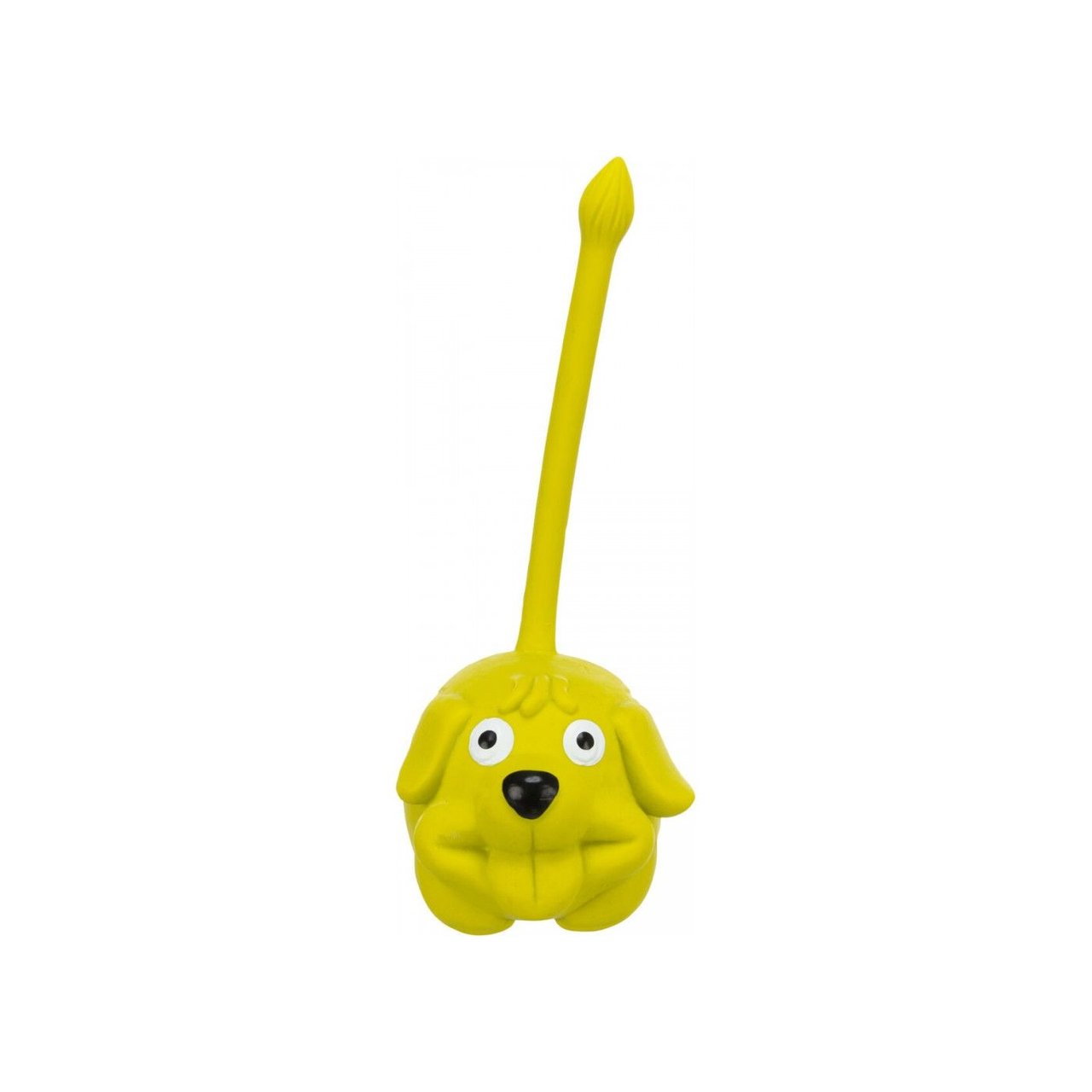 Игрушка для собак Trixie Мяч с хвостом и пискавкой латекс 6 см Желтый (4011905346212_3)